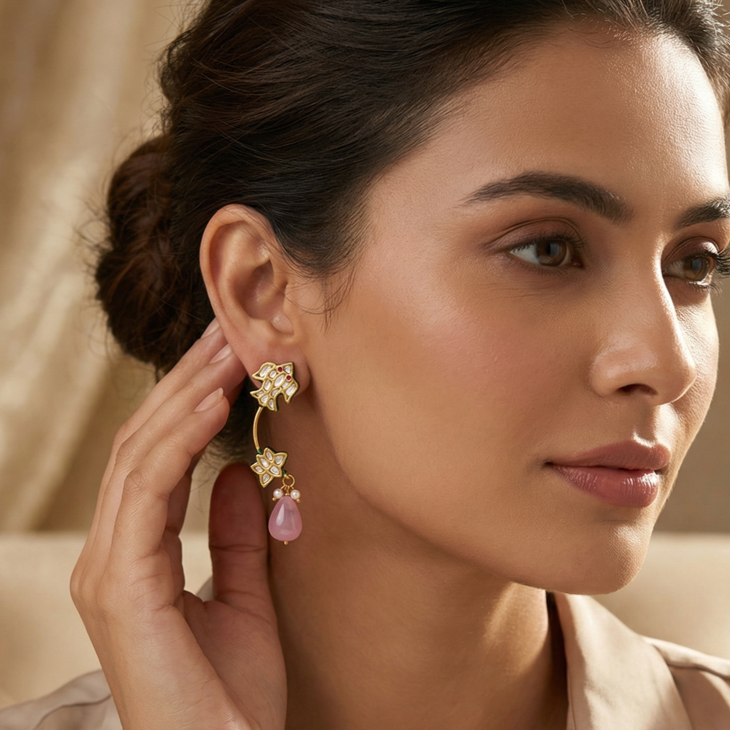 Latika kundan Earrings