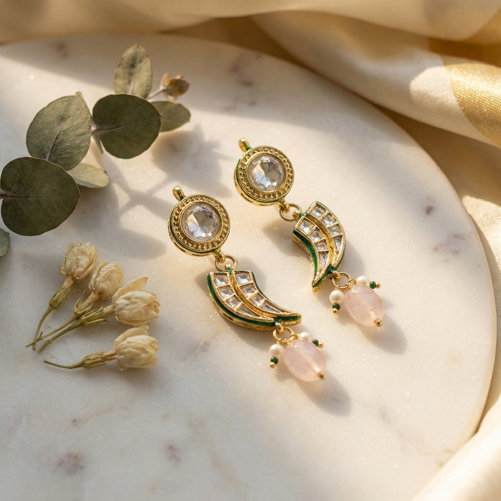 AIRA Kundan Drop Earrings