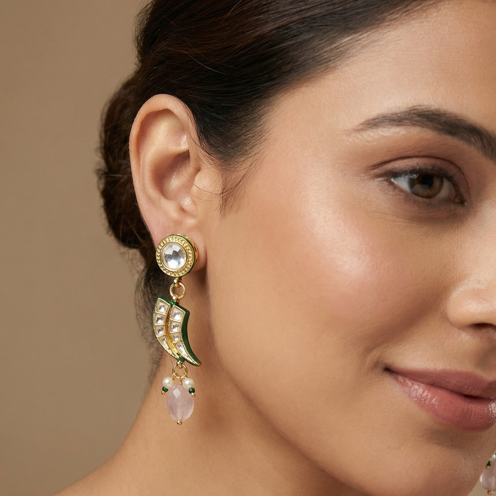 AIRA Kundan Drop Earrings