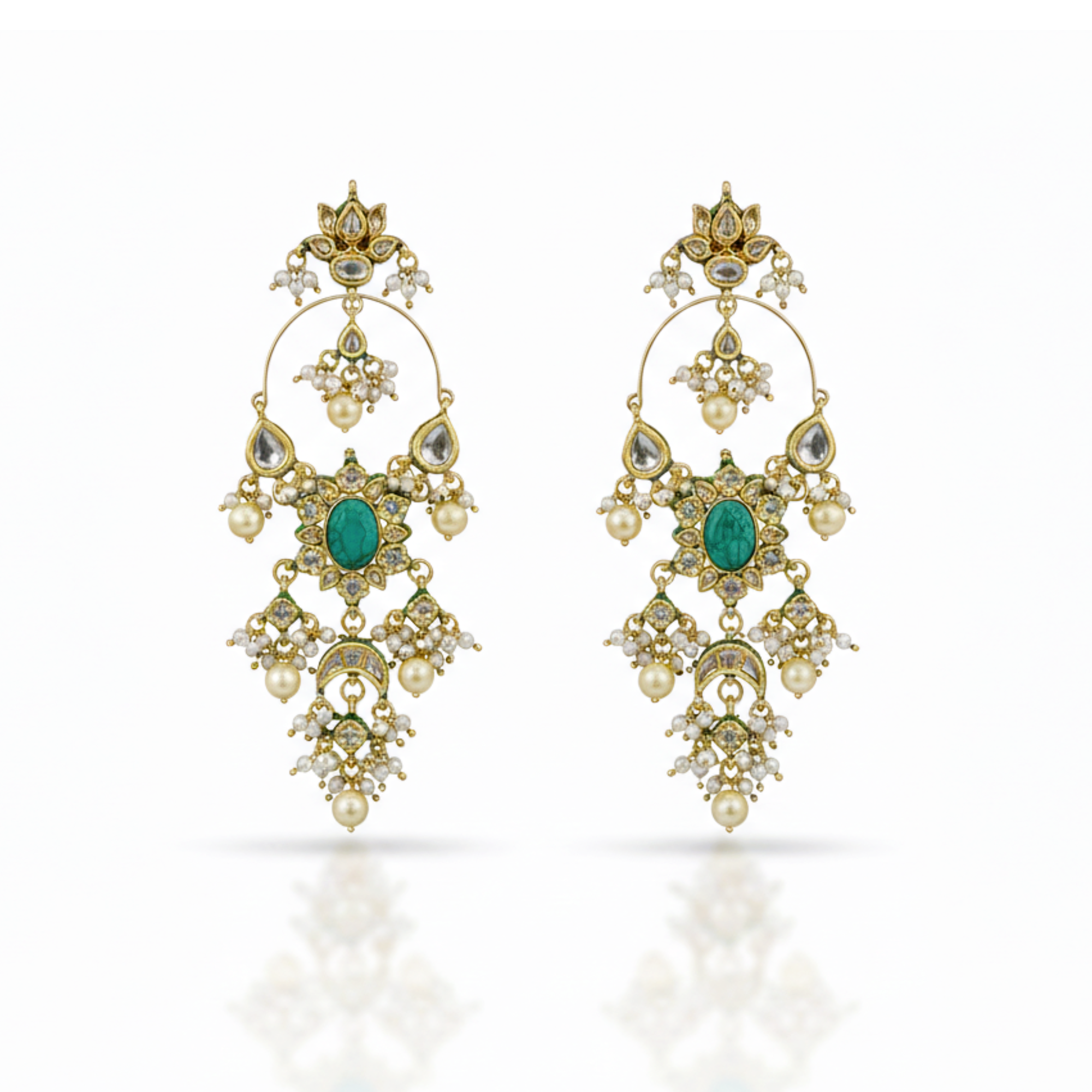 Noor Firoza Kundan Taar-Baali with Pearl Drops