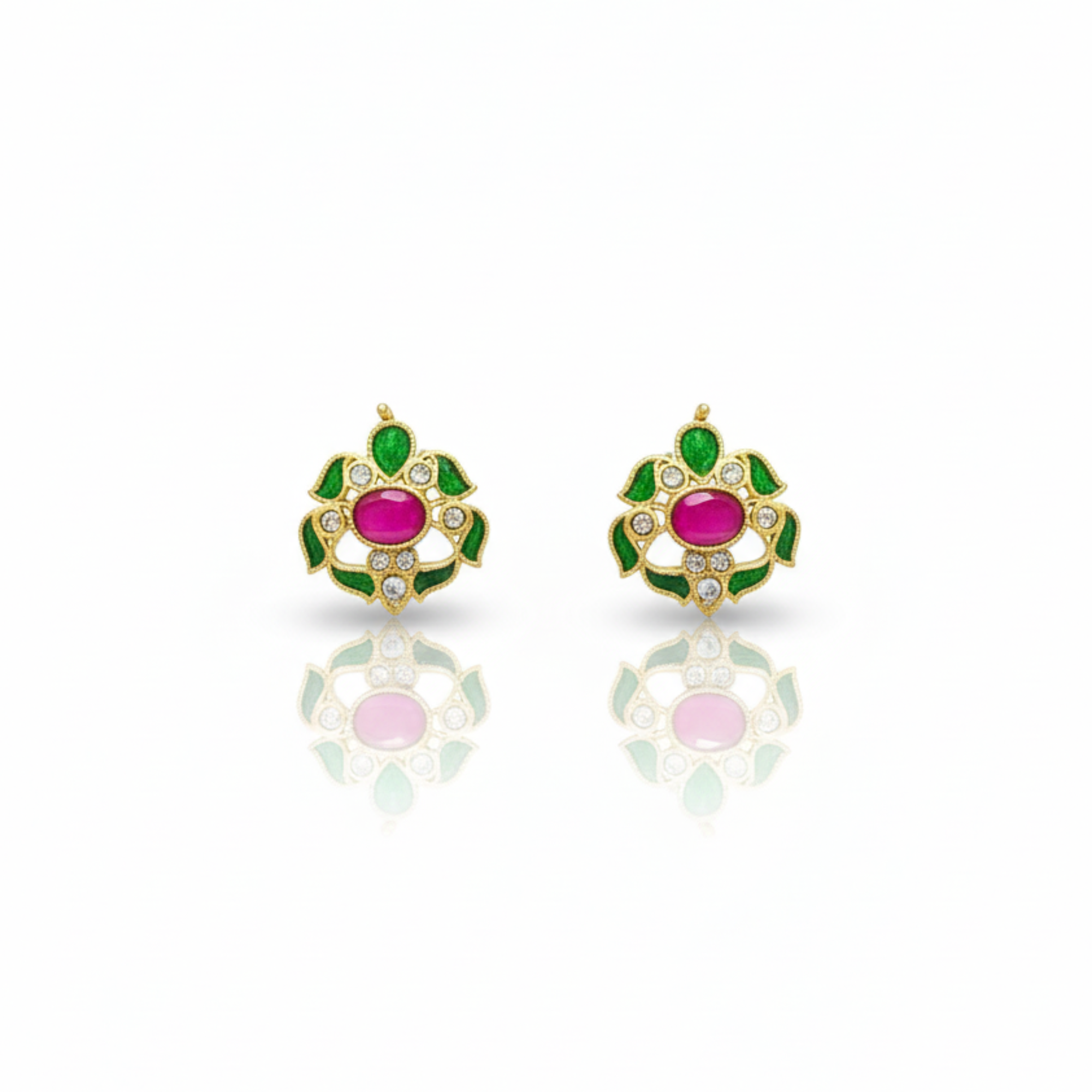Pushp Jadau Studs