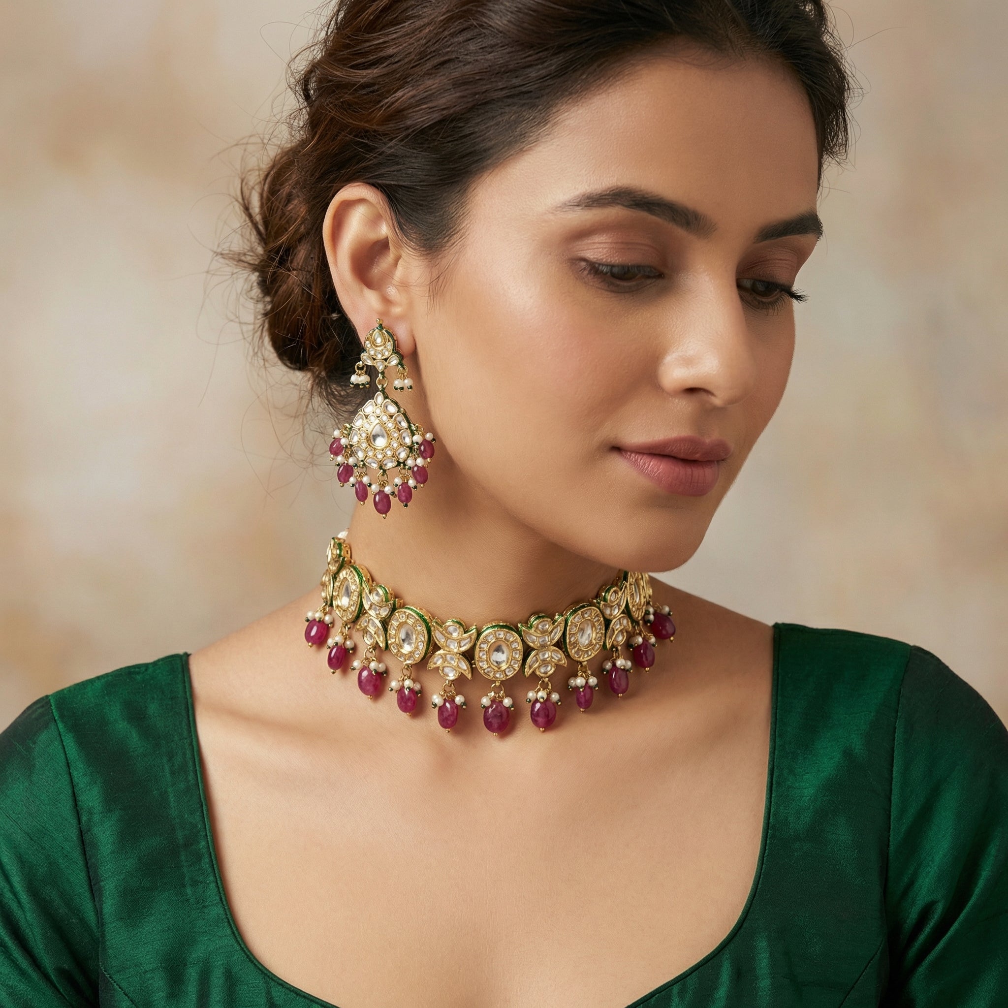 Jodha Aafreen Ruby Choker
