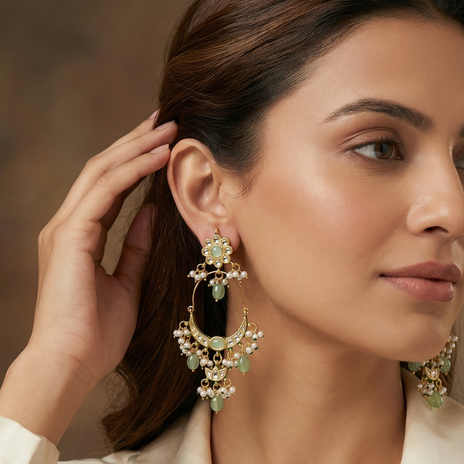 MEHREEN mid-sized Kundan TaarBaali