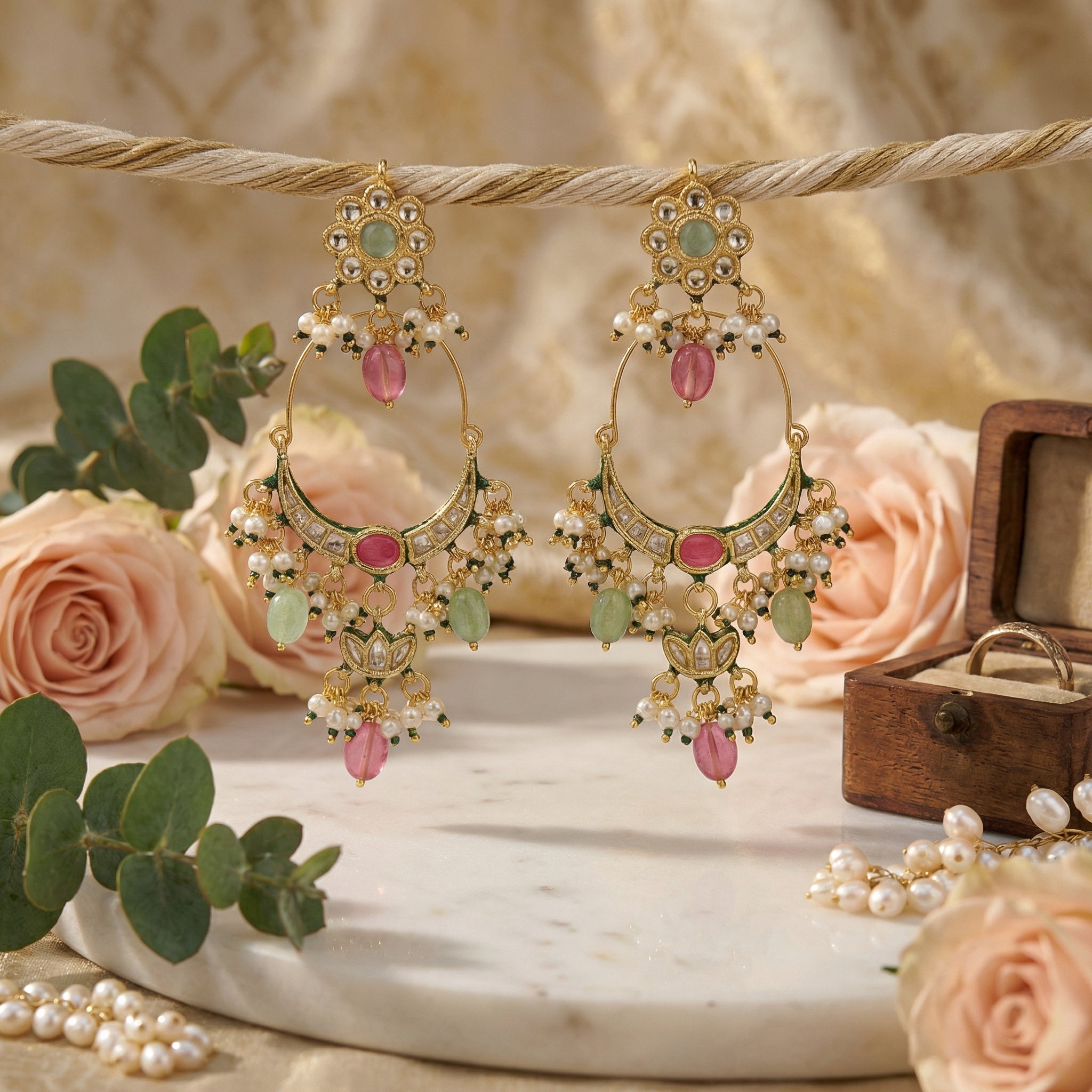 GULNAAR mid-size Kundan TaarBaali