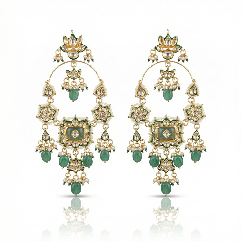 Mehr-un-Nisa Shoulder Duster TaarBali- Mint Green