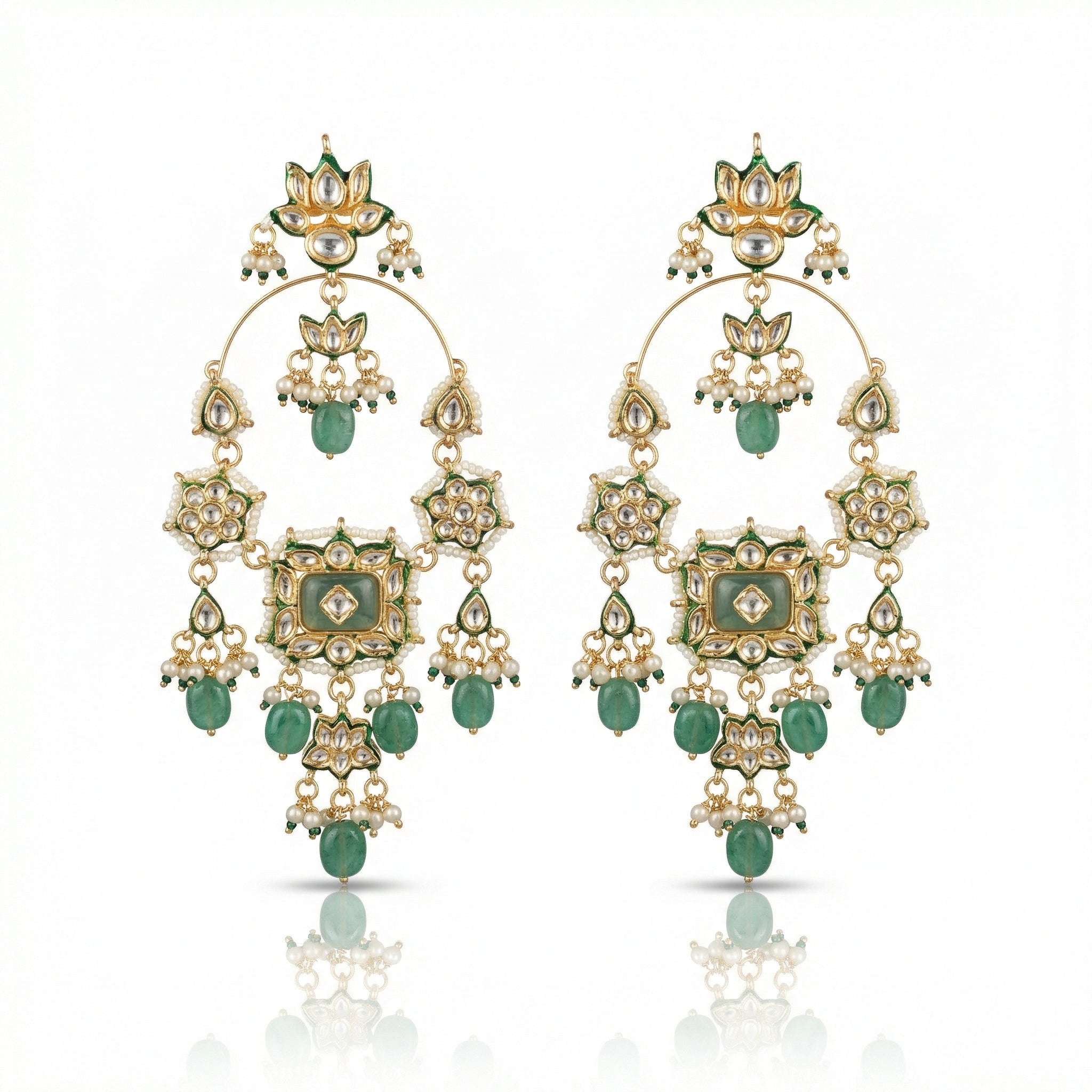 Mehr-un-Nisa Shoulder Duster TaarBali- Mint Green
