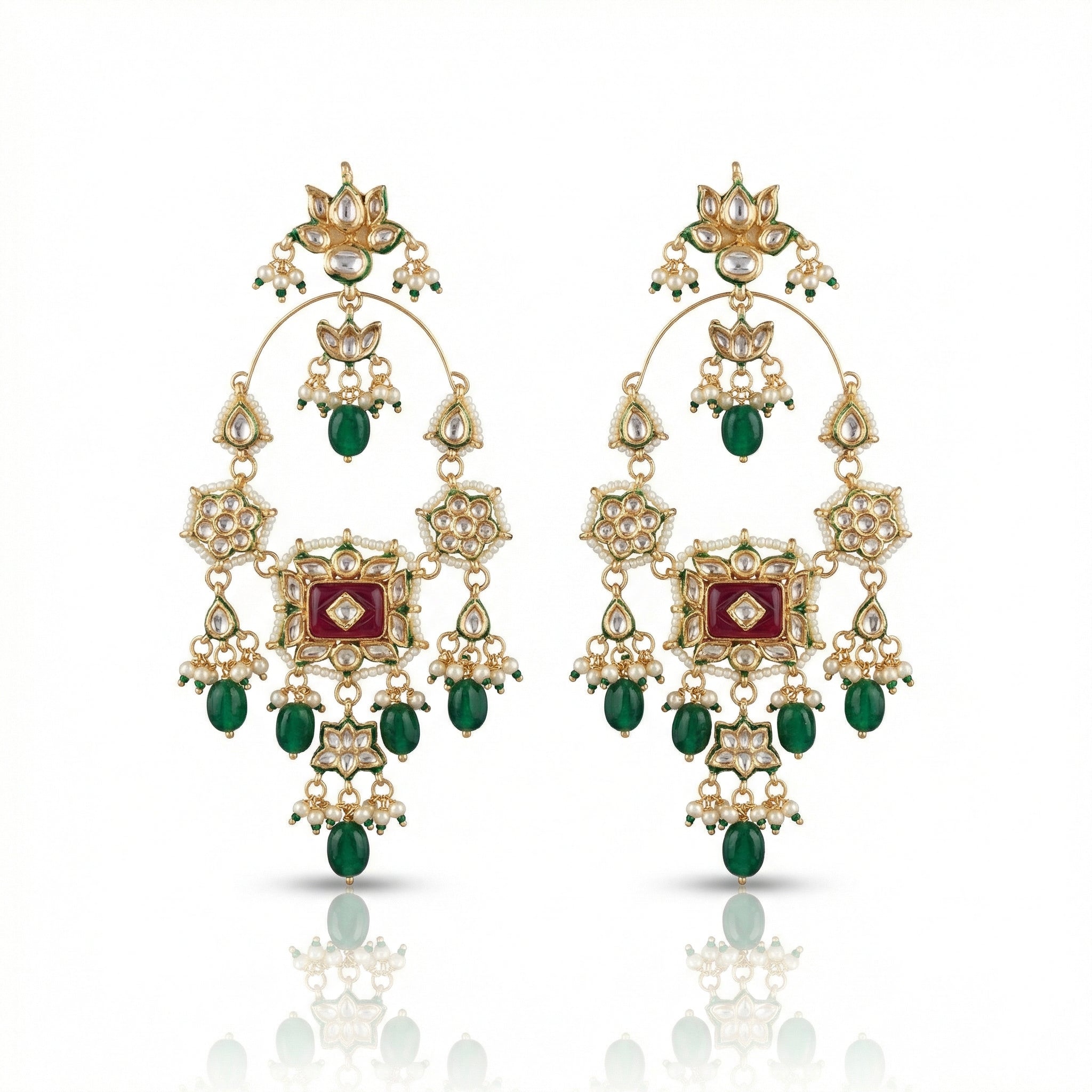 Mehr-un-Nisa Shoulder Duster TaarBali- Green