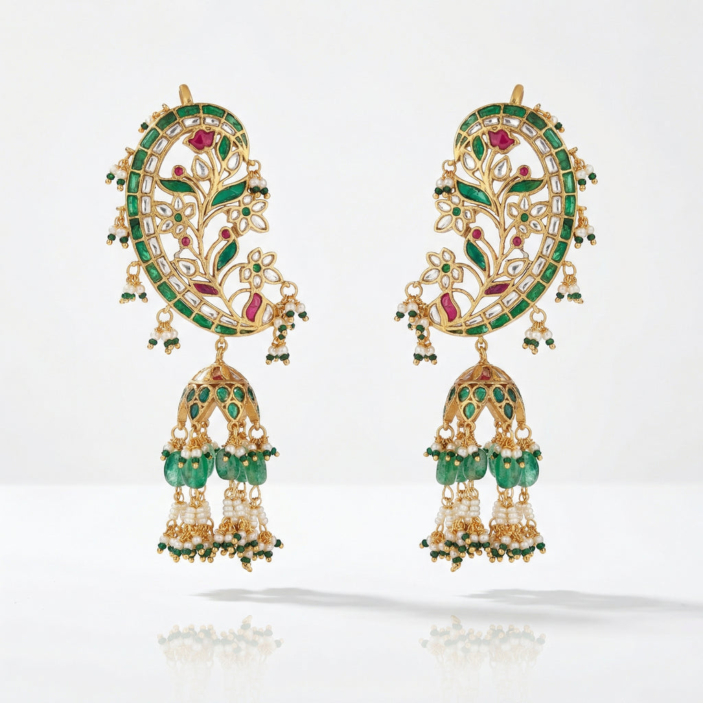 Rangmanch Aarzoo Jadau Pearl Earcuffs