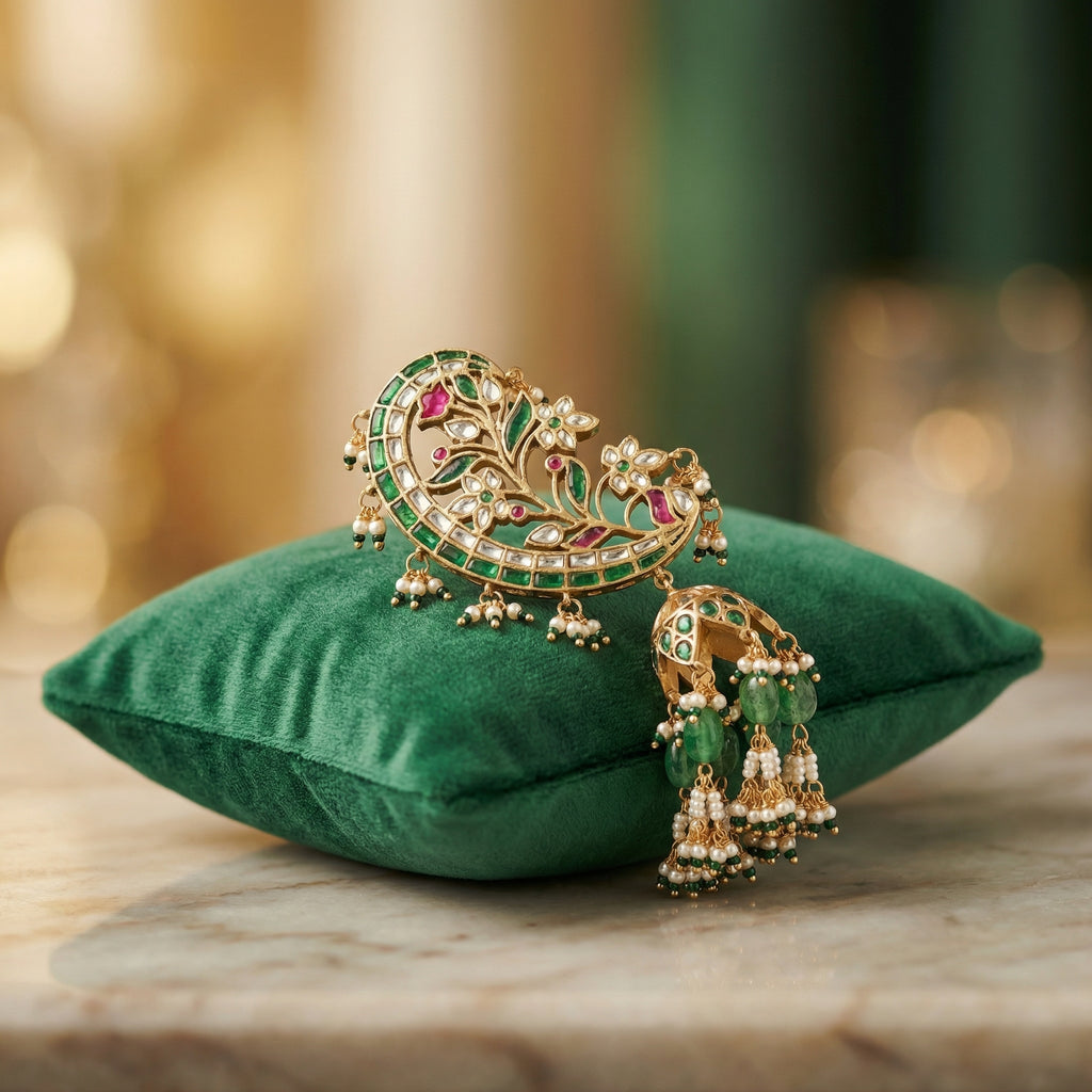 Rangmanch Aarzoo Jadau Pearl Earcuffs
