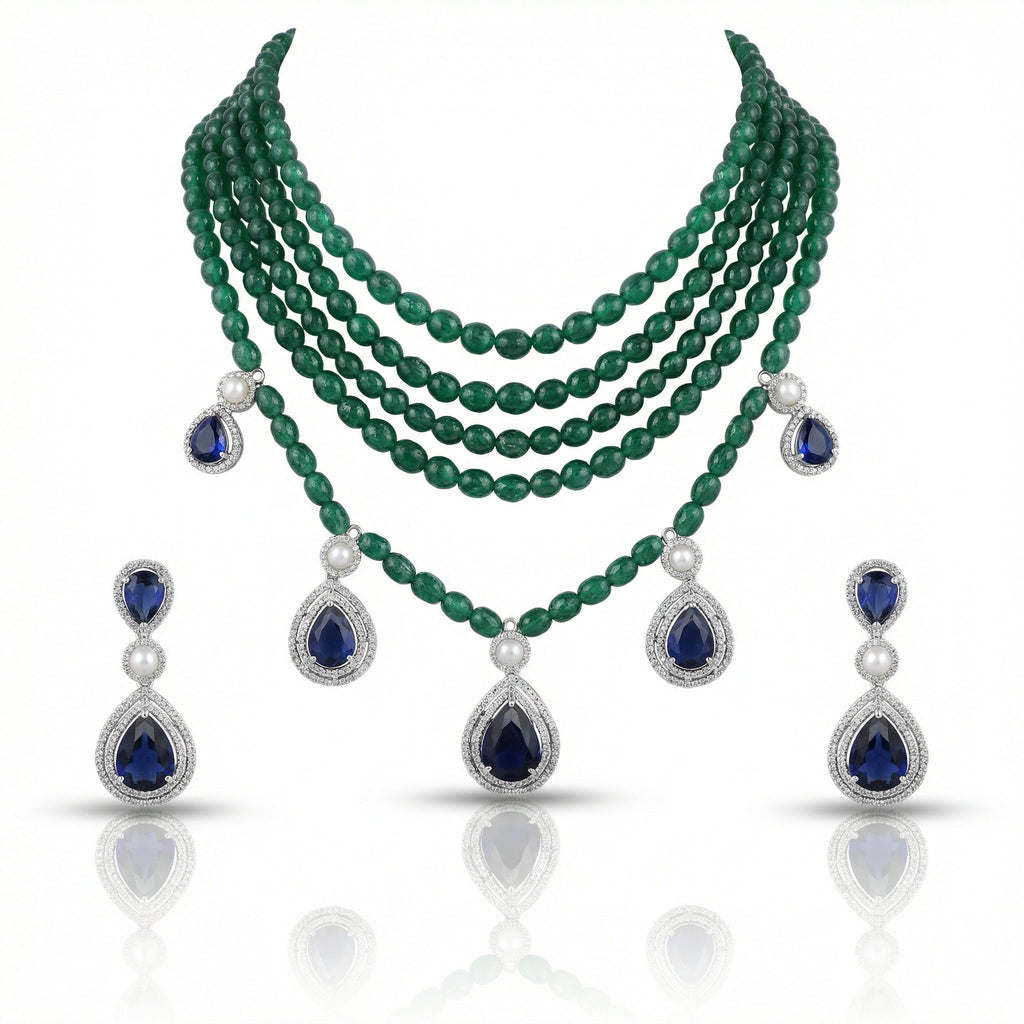Zamarud Noor Layered Choker Set