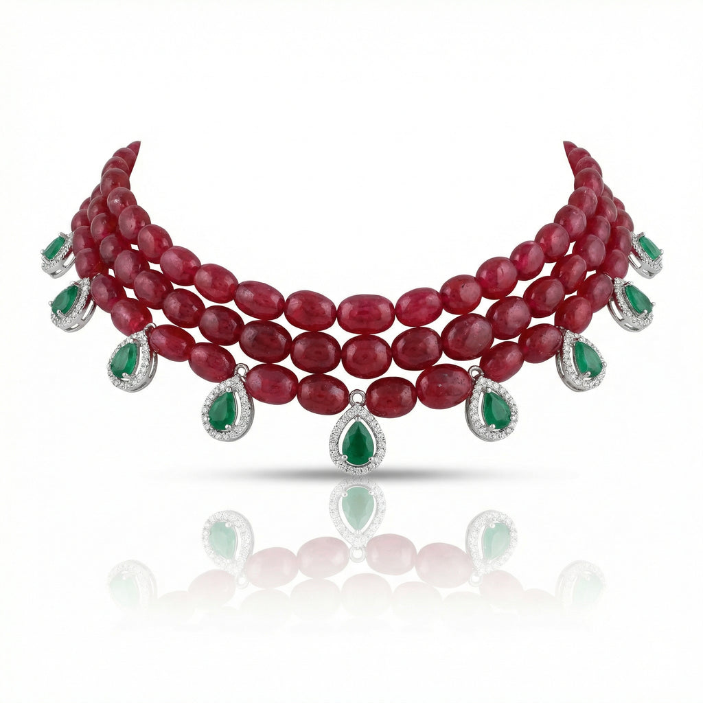 Ruby Bloom Choker