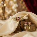 Jodha Andaaz Choker Set- Ruby