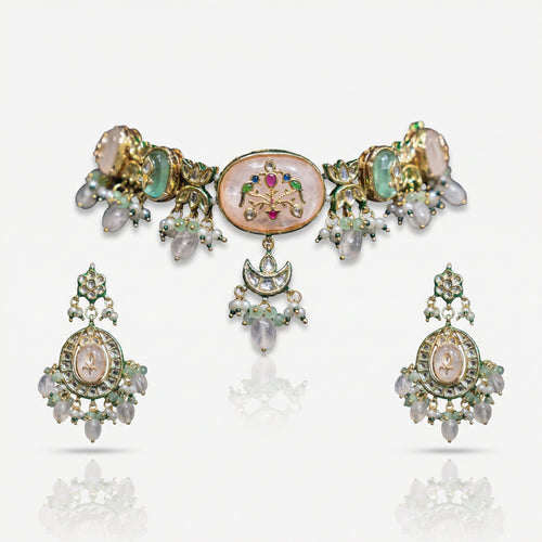 Heer Floral Kundan Set