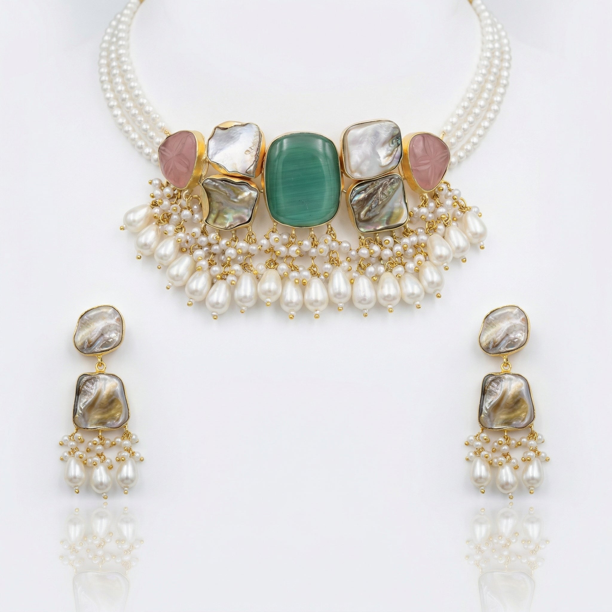 Oceanform Baroque Pearl Set