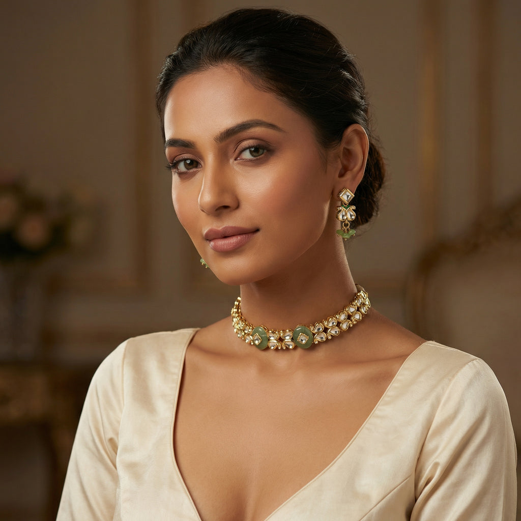 Mehr Kundan Jade Choker