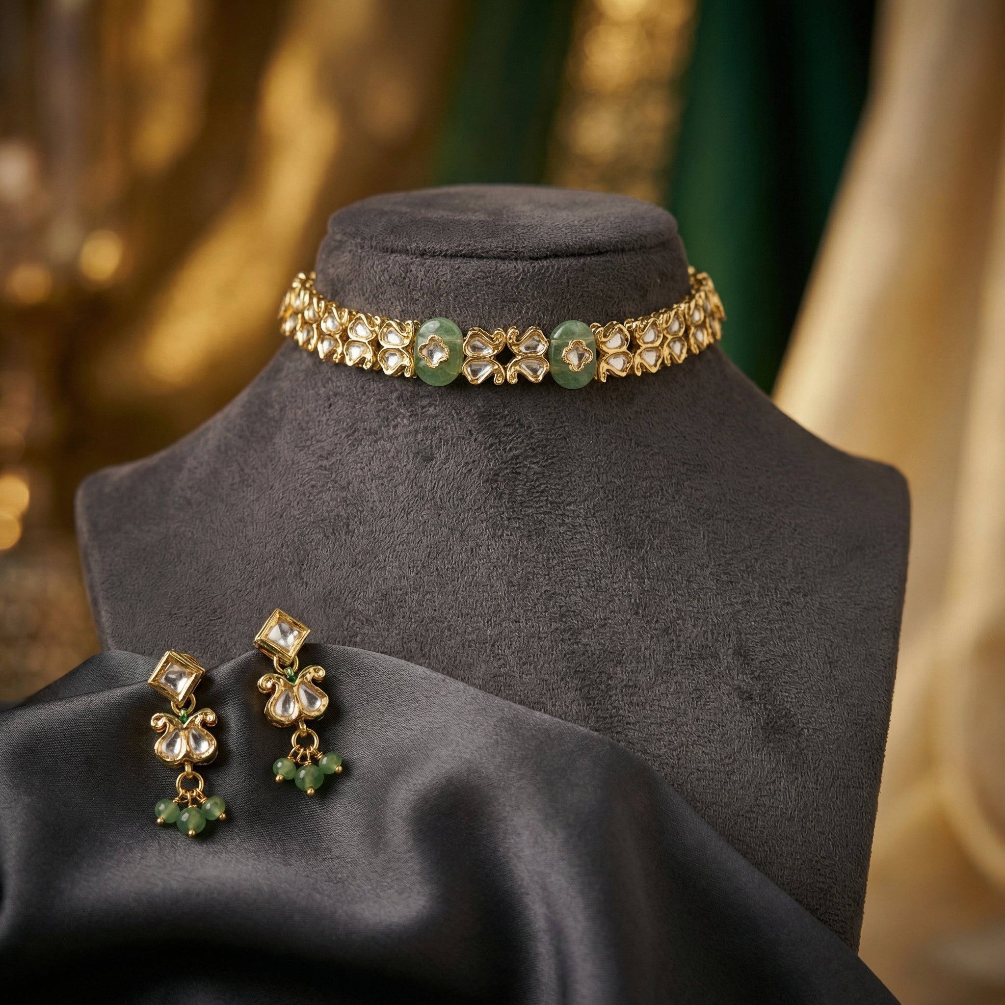 Mehr Kundan Jade Choker