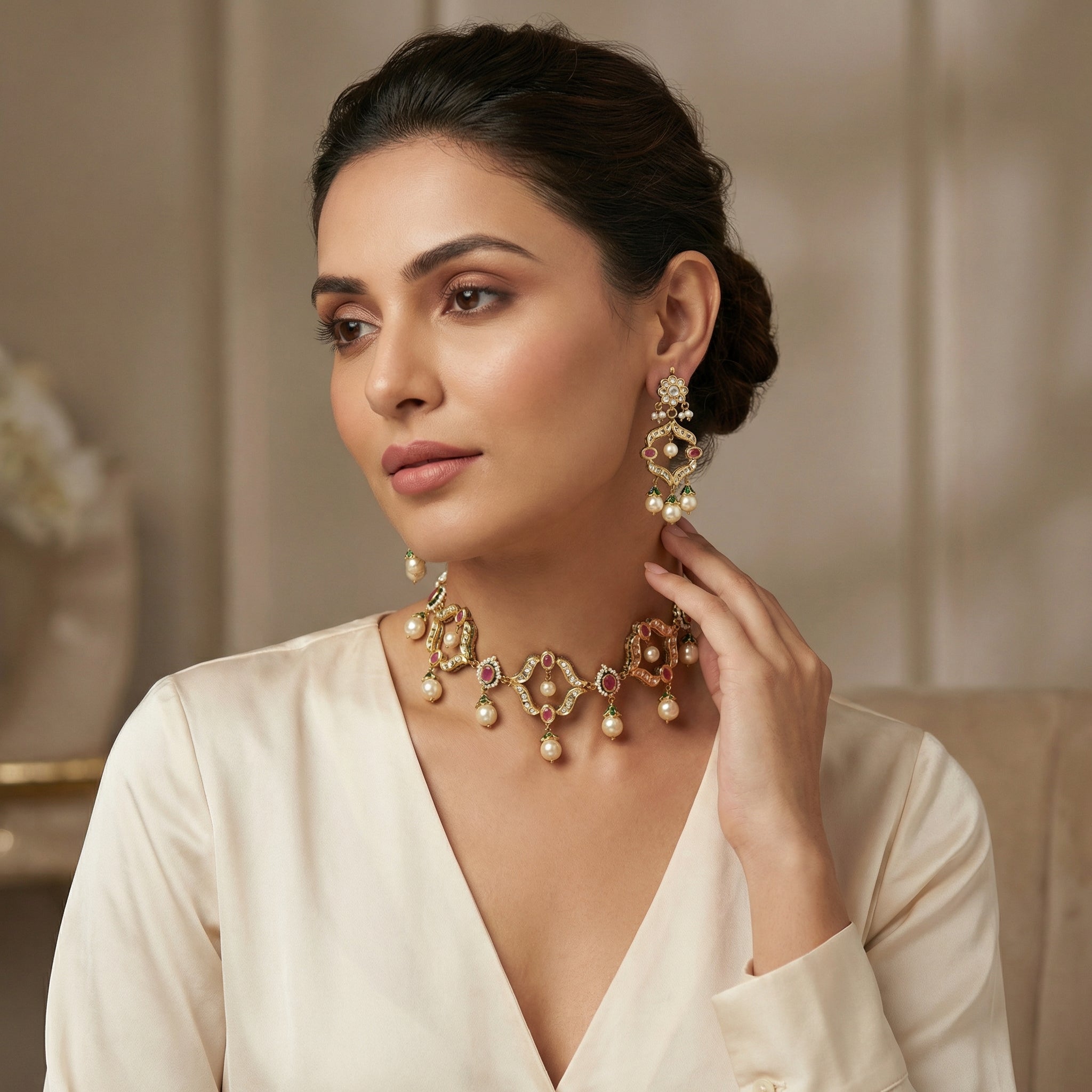 Jodha Nazakat Choker Set