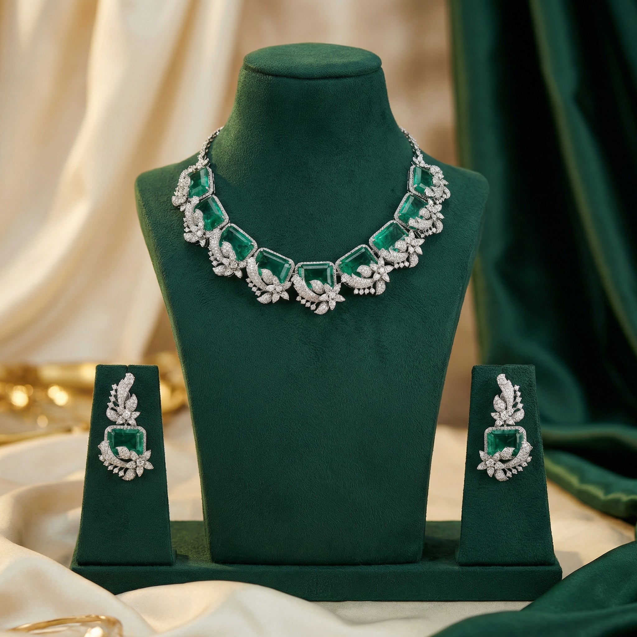 Noorika Emerald Statement Set