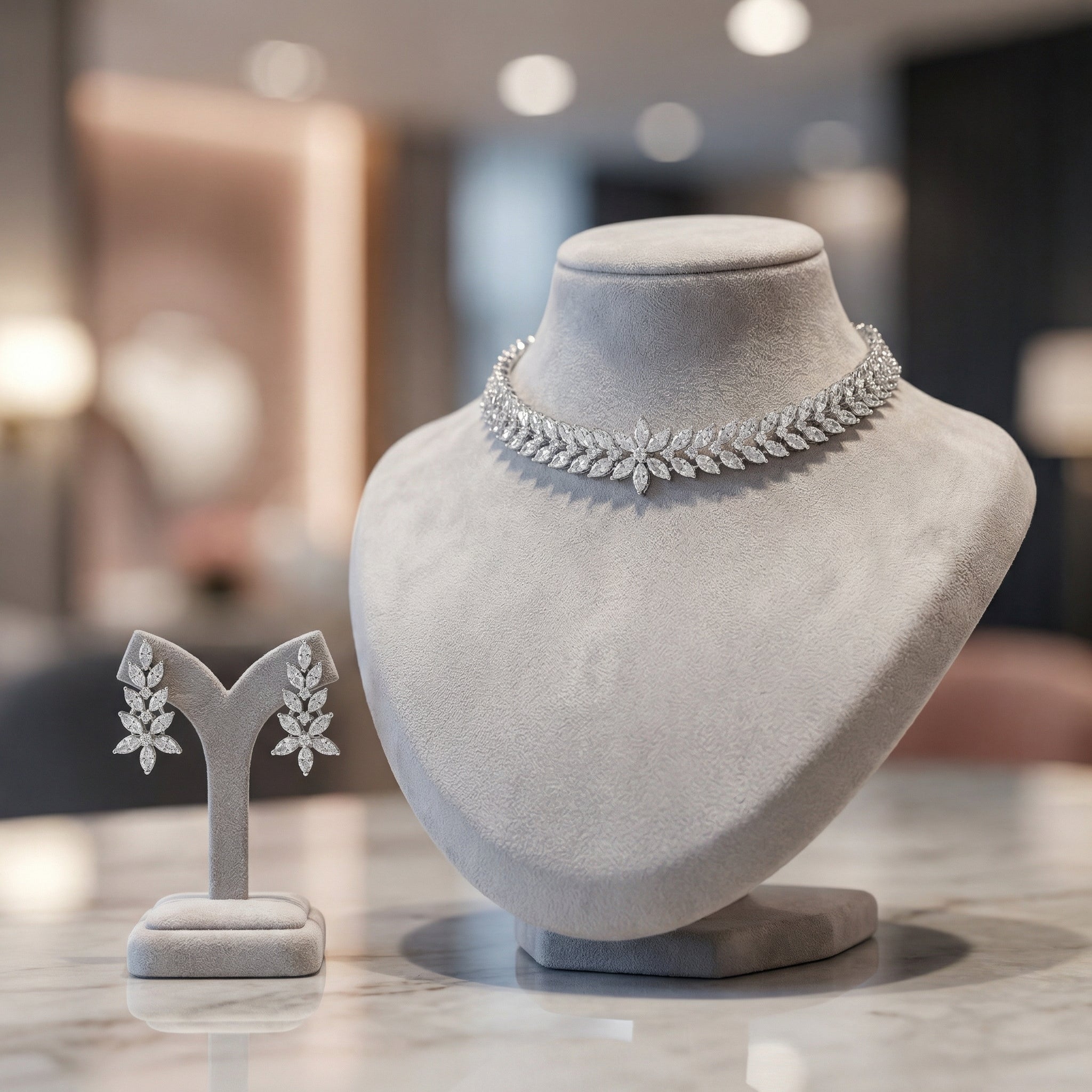 Noor-e-Sitara Diamond Choker Set